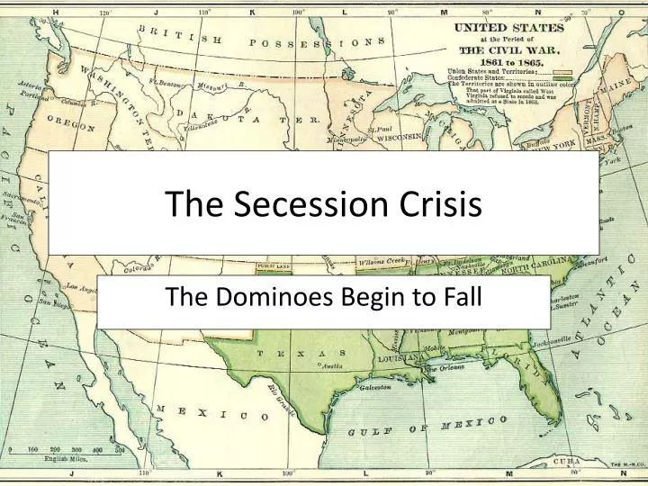 the secession crisis