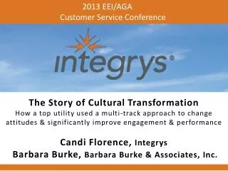 2013 EEI/AGA Customer Service Conference
