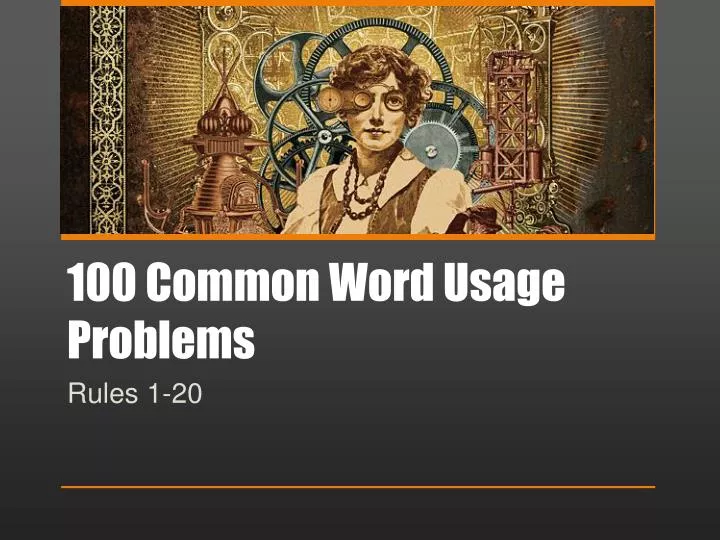 100 common word usage problems