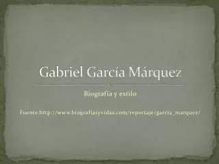 gabriel garc a m rquez