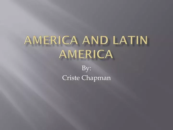 america and latin america