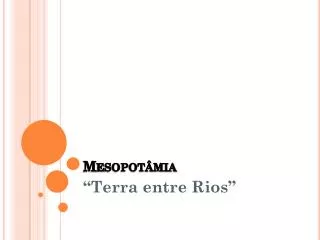 mesopot mia