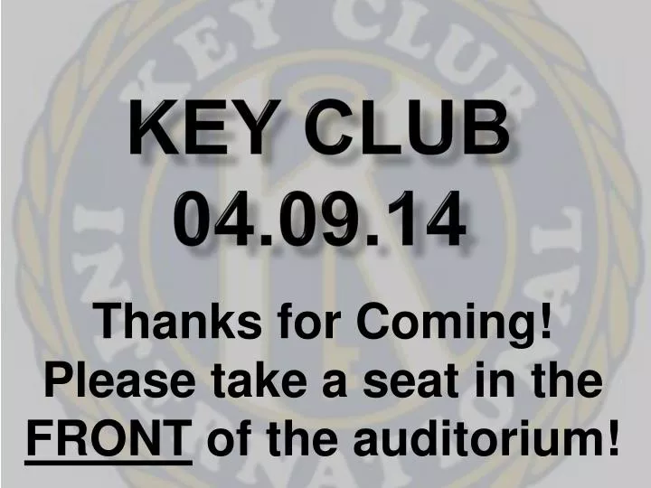 key club 04 09 14