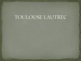 toulouse lautrec