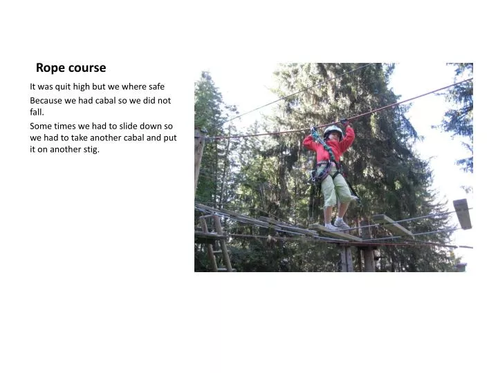 rope course