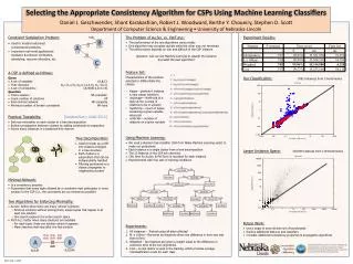 Selecting the Appropriate Consistency Algorithm for CSPs Using Machine Learning Classi?ers