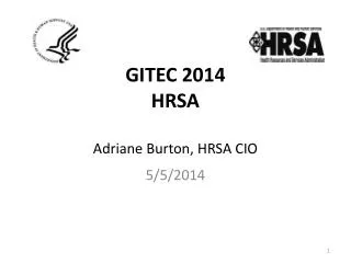 GITEC 2014 HRSA Adriane Burton, HRSA CIO