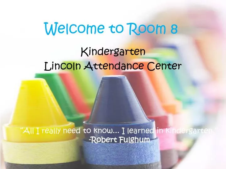 welcome to room 8