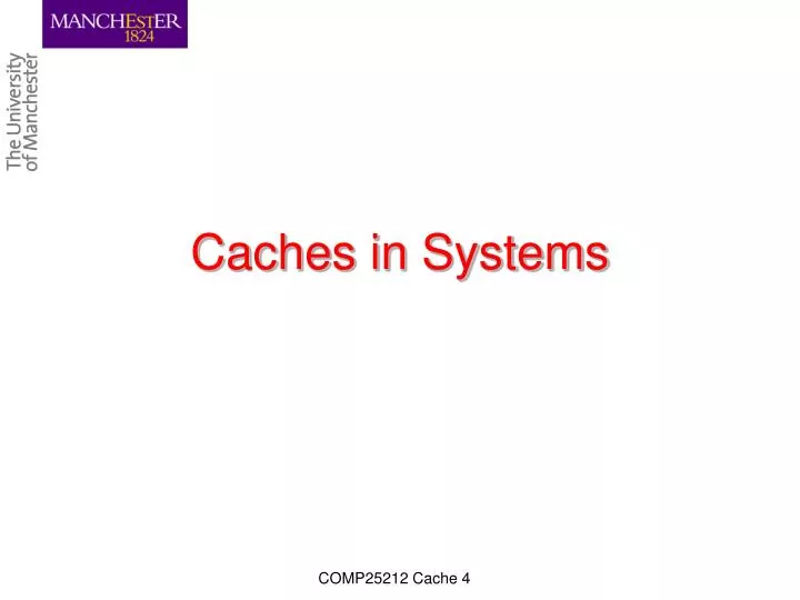 caches in systems