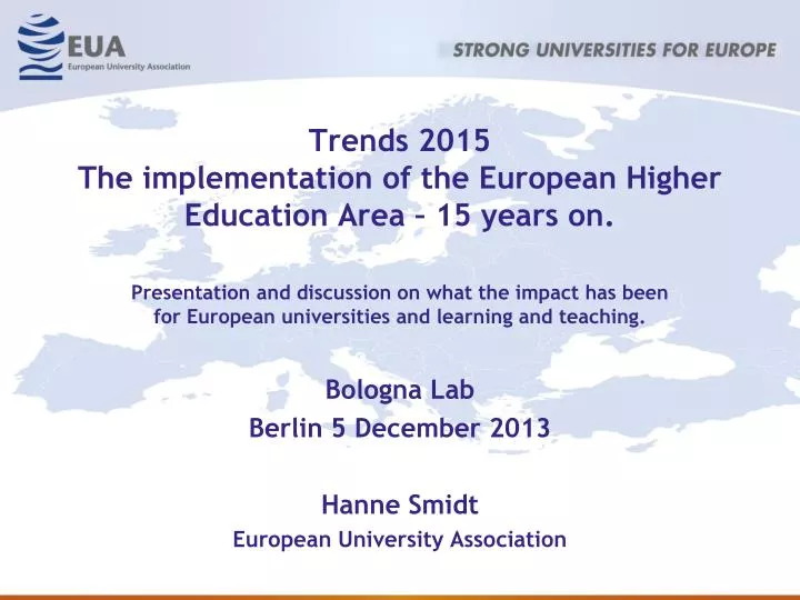 trends 2015 the implementation of the european higher education area 15 years on