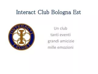 interact club bologna est