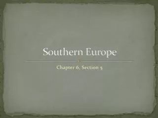 Southern Europe