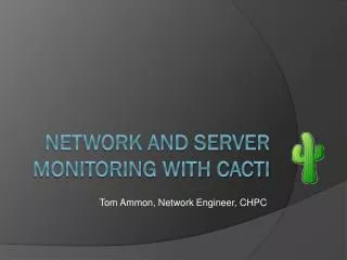 Network and Server Monitoring with Cacti