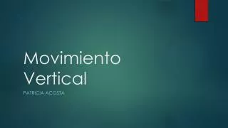 movimiento vertical