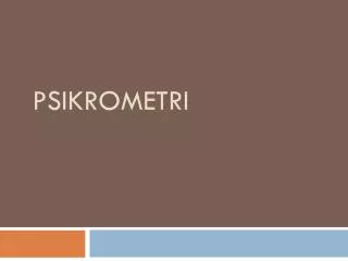 psikrometri