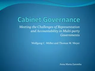 Cabinet Governance