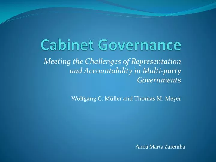 cabinet governance