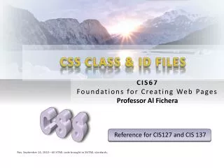 CSS CLASS &amp; ID FILES