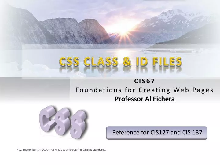 css class id files