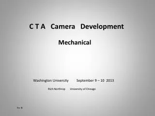 C T A Camera Development