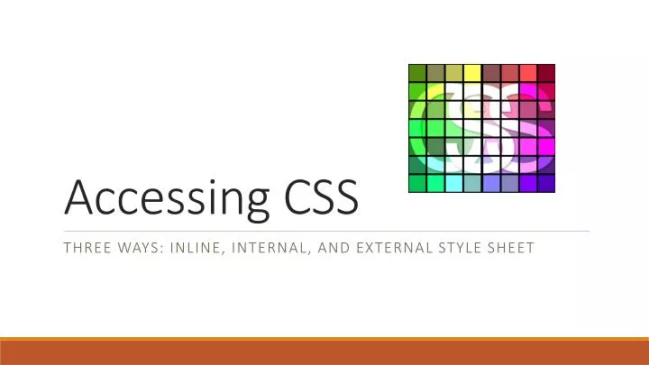 accessing css