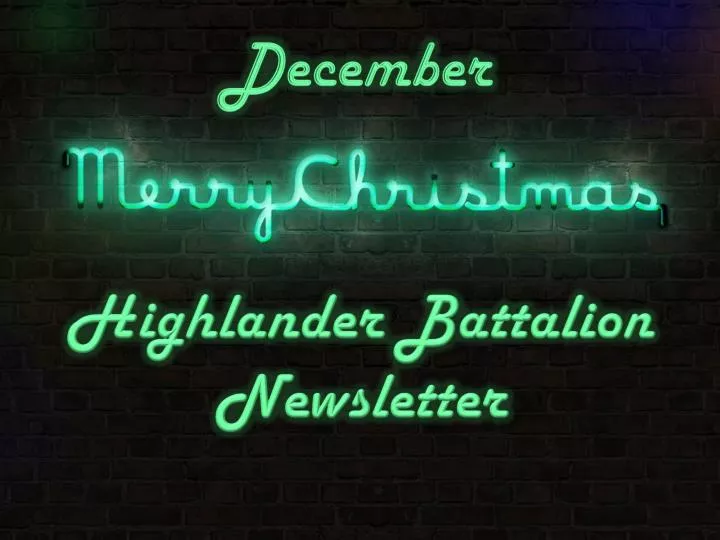 highlander battalion newsletter