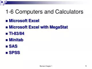 1-6 Computers and Calculators