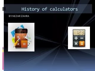 History of calculators