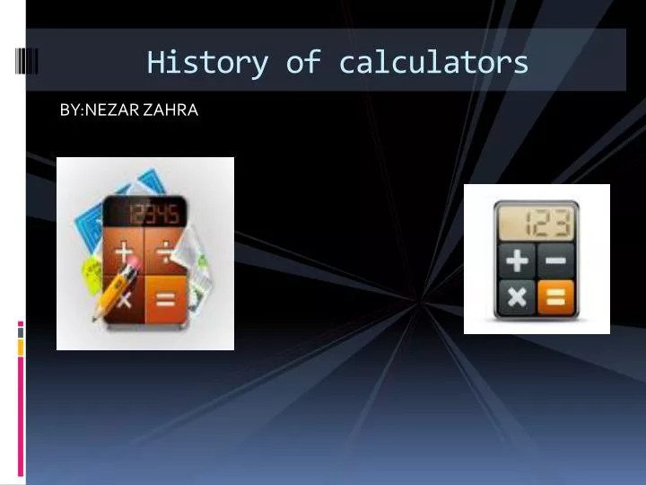 history of calculators