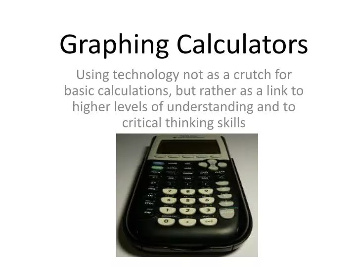 graphing calculator presentation