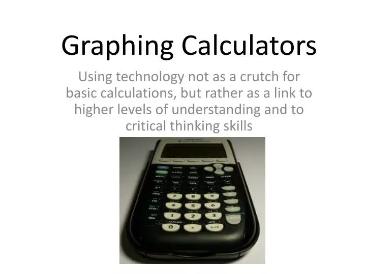 graphing calculators