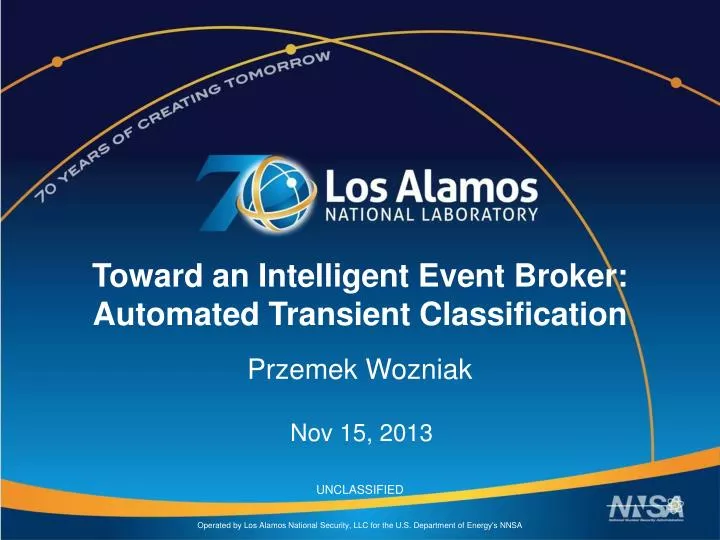 toward an intelligent event broker automated transient classification