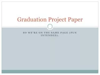 Graduation Project Paper