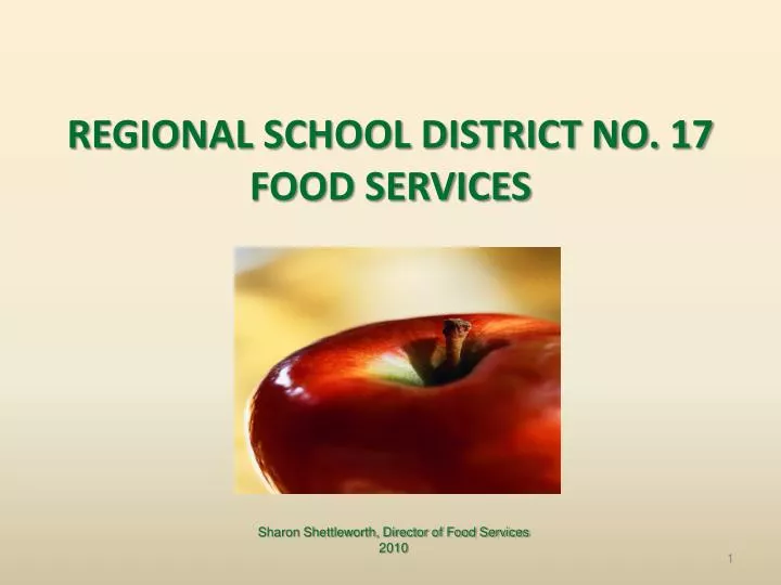 regional school district no 17 food services