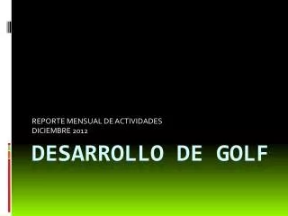 reporte mensual de actividades diciembre 2012