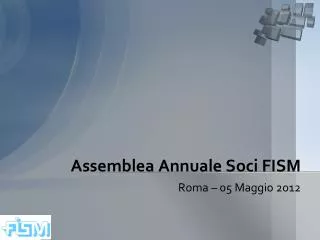 assemblea annuale soci fism