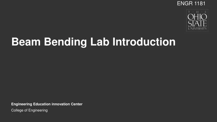 beam bending lab introduction