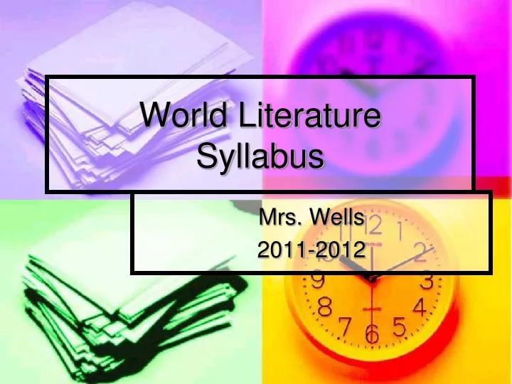 world literature syllabus