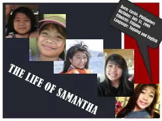 THE Life of Samantha