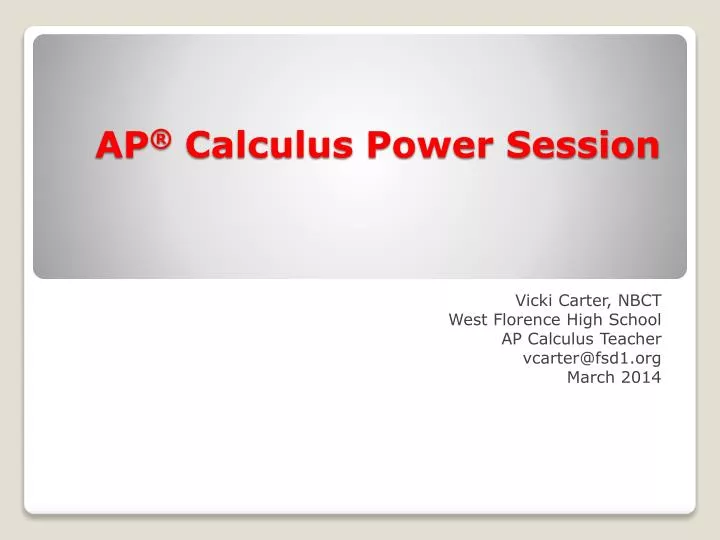 ap calculus power session