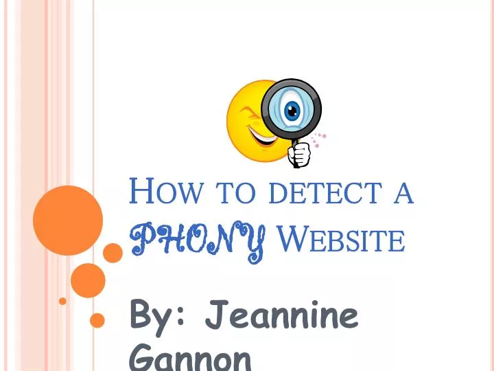 how to detect a phony website