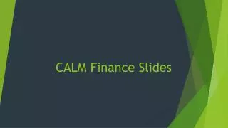 CALM Finance Slides