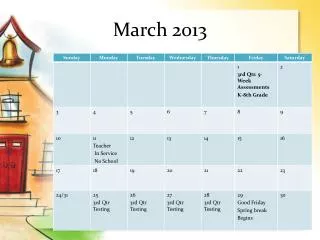 march 2013