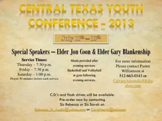 Central Texas Youth Conference - 2013