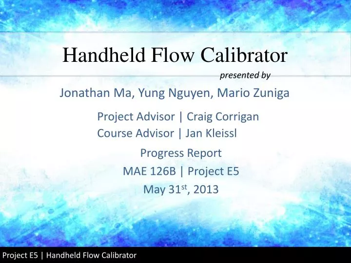 handheld flow calibrator