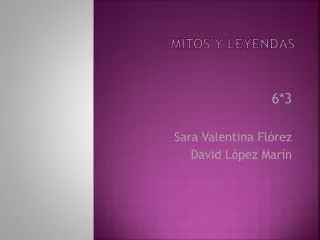mitos y leyendas