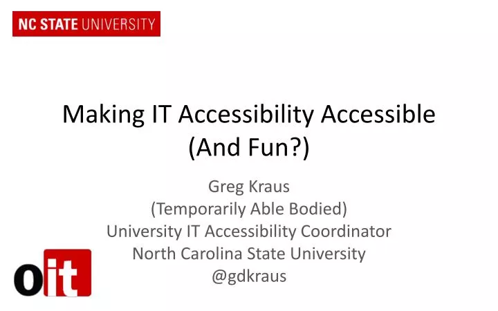 making it accessibility accessible and fun