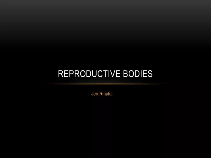 reproductive bodies