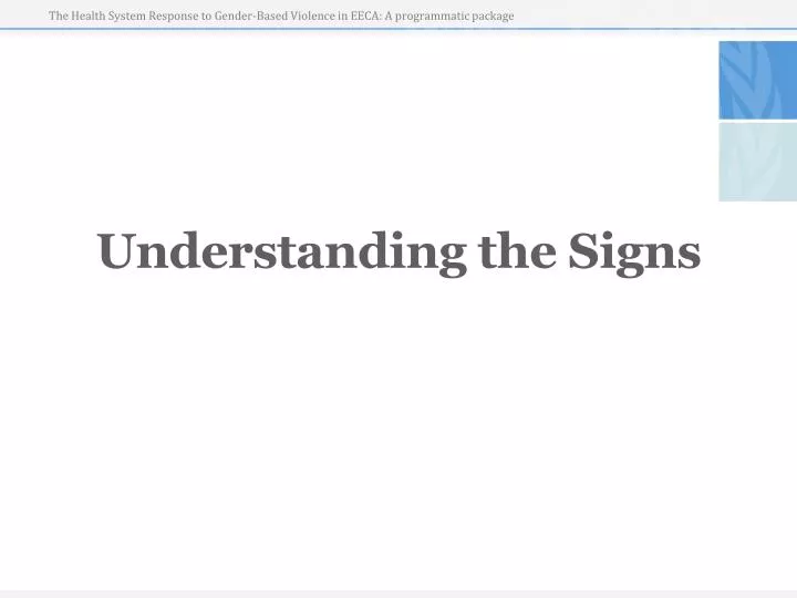 understanding the signs