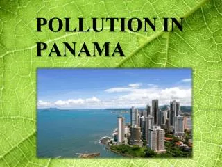 POLLUTION IN PANAMA